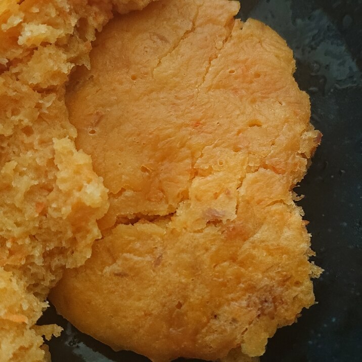 人参かぼちゃのレンジ蒸しパン